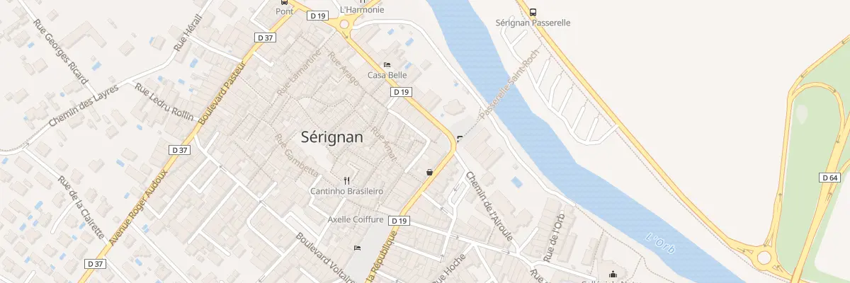 Plan du 33 Rue des Salanquiers à Sérignan
