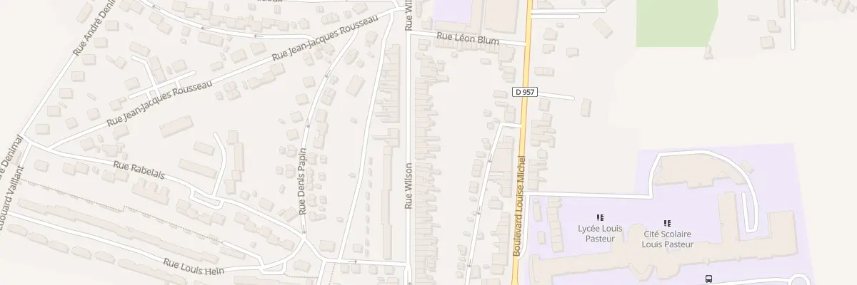 Plan du 195 Rue Wilson à Somain