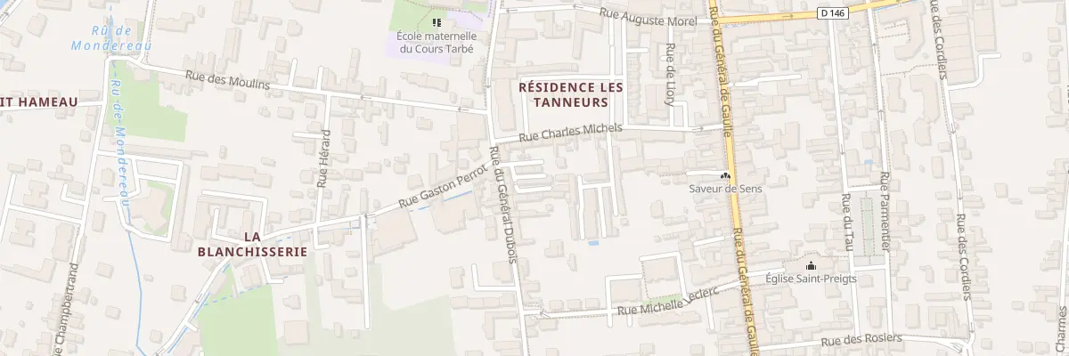 Plan du 15 Rue General Dubois à Sens