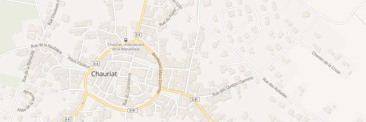 Plan du 9 Rue du Quatorze Juillet à Chauriat