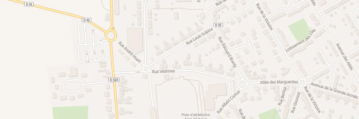 Plan du 7 Rue Védrines à Tergnier