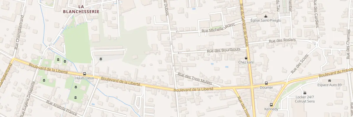 Plan du 53 Rue General Dubois à Sens