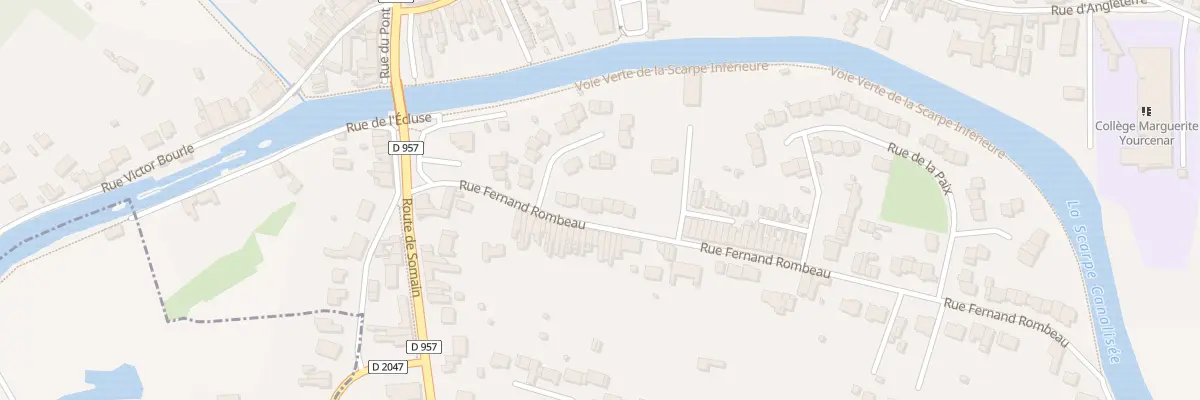 Plan du 15 Rue Fernand Rombeau à Marchiennes