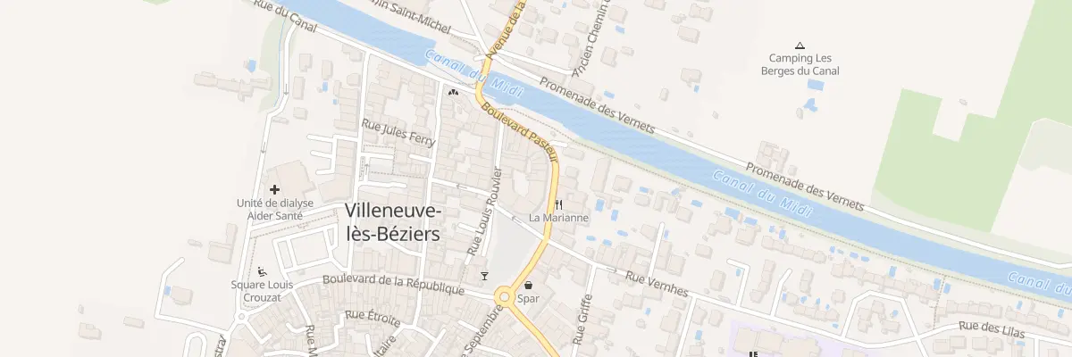 Plan du 12 Bd Pasteur à Villeneuve-lès-Béziers