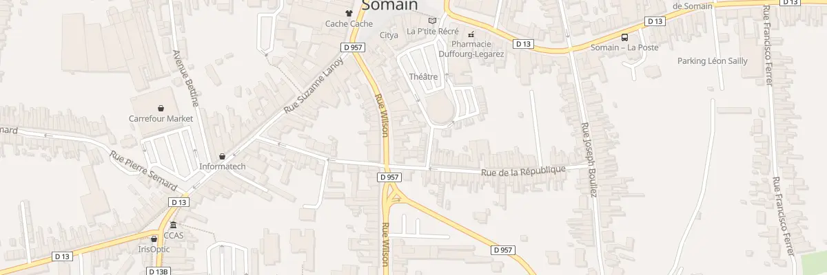 Plan du 23 Rue Wilson à Somain