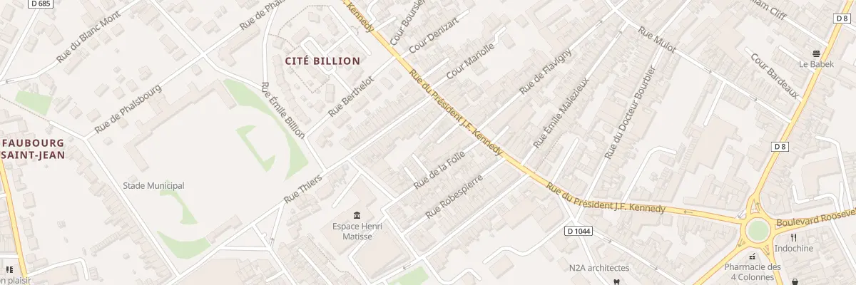 Plan du 65B Rue du President J F Kennedy à Saint-Quentin