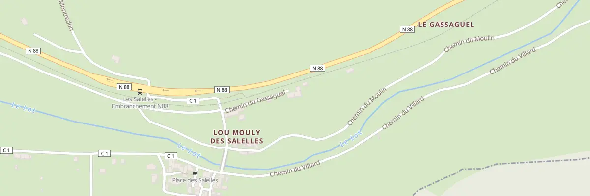Plan du 5006 Les Salelles aux Salelles
