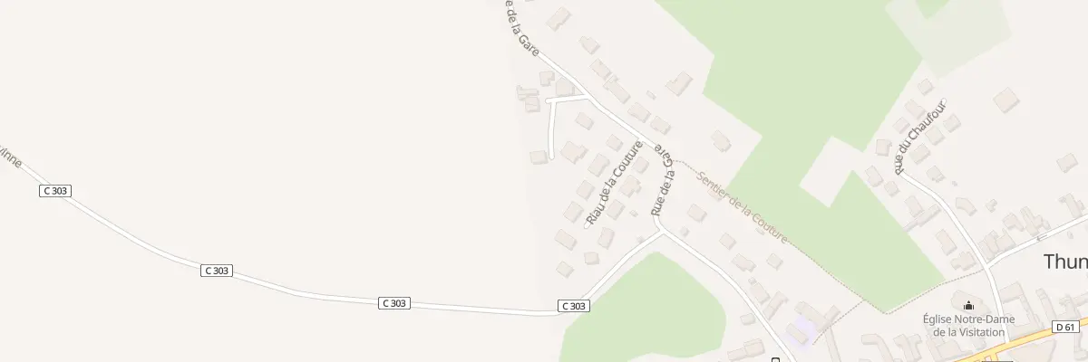 Plan du 420 Rue de la Gare à Thun-l’Évêque