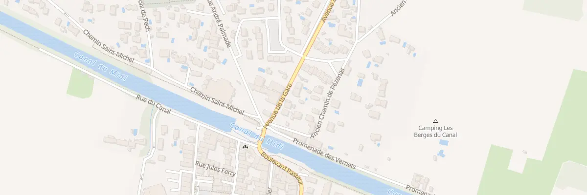 Plan du 8 Av de la Gare à Villeneuve-lès-Béziers