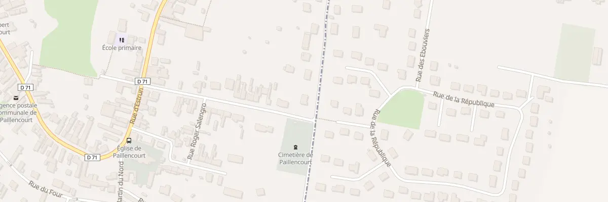 Plan du 14 Rue des Poissonniers à Paillencourt