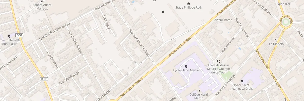 Plan du 4 Rue du Colonel Fabien à Saint-Quentin