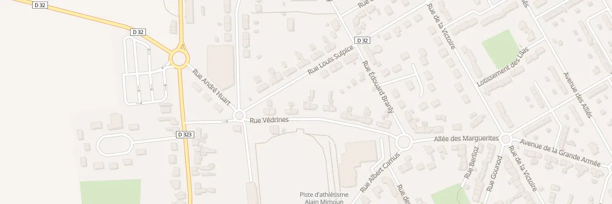 Plan du 9 Rue Védrines à Tergnier