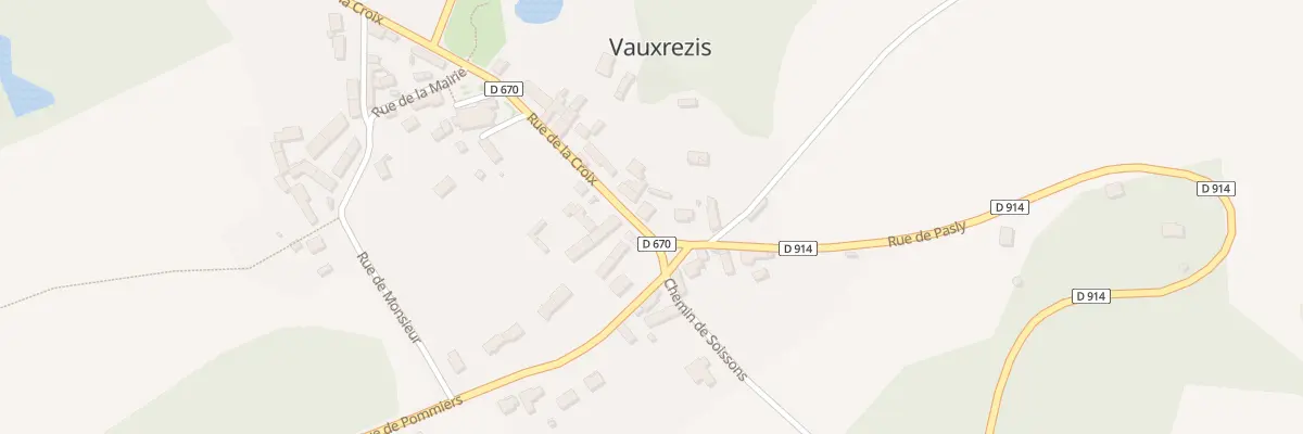 Plan du 2 Rue de la Croix à Vauxrezis