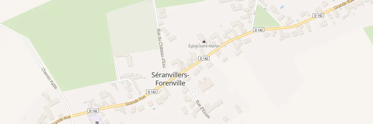 Plan du 40 Gr Gd Rue à Séranvillers-Forenville