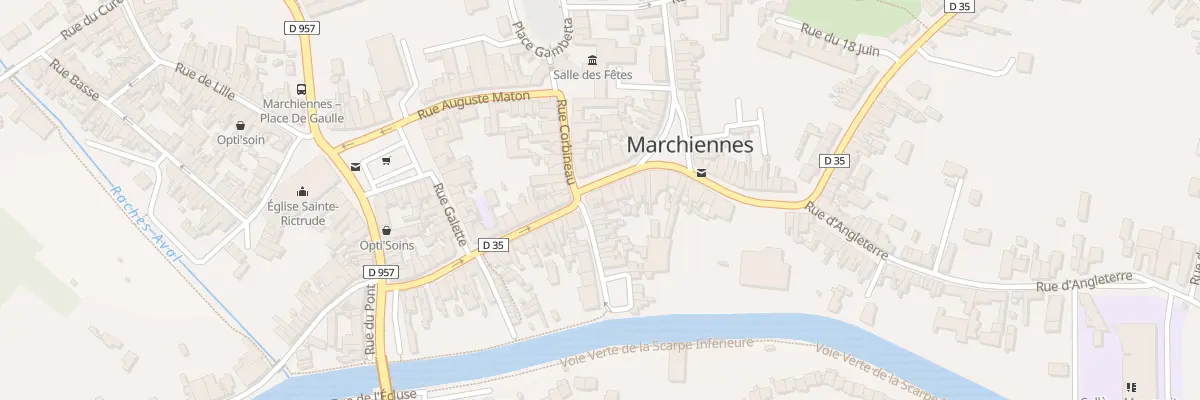 Plan du 4 Rue Pasteur à Marchiennes