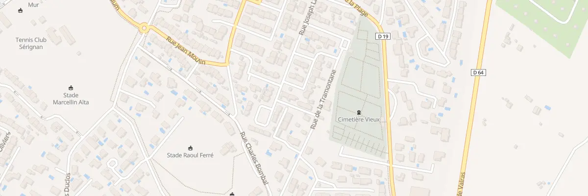 Plan du 27 Rue Léon Baylet à Sérignan