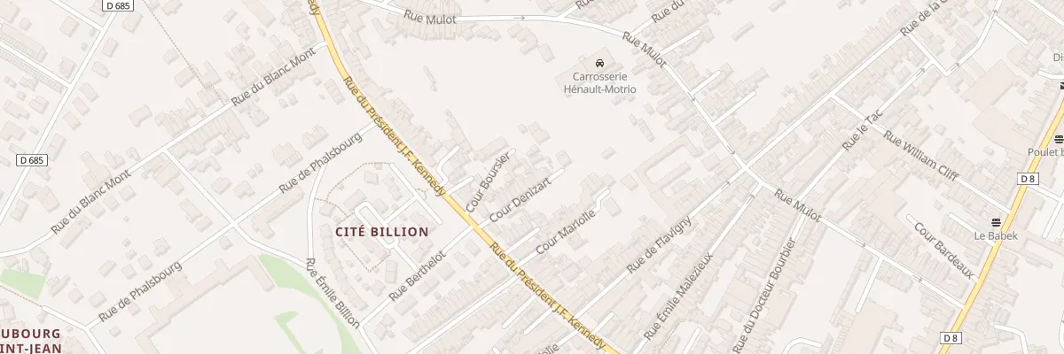Plan du 84 Rue du President J F Kennedy à Saint-Quentin