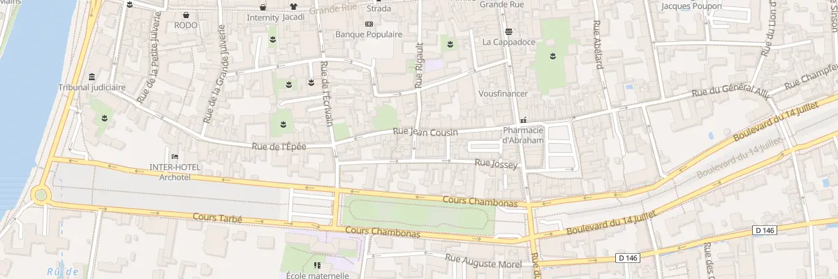 Plan du 4 Rue Cugnieres à Sens