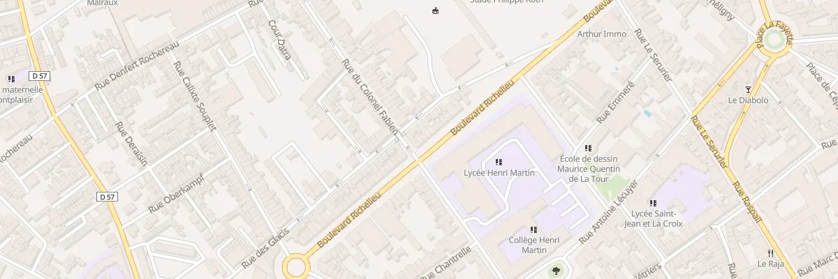 Plan du 94 Bd Richelieu à Laon