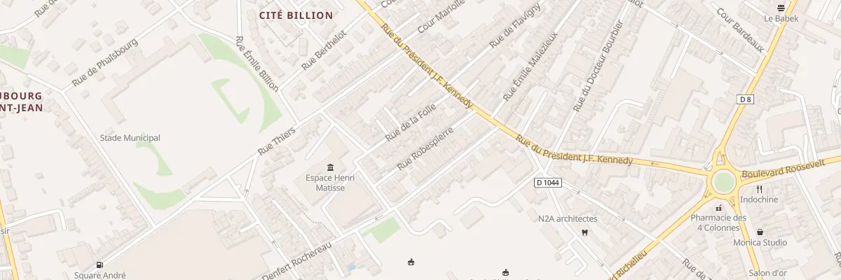Plan du 16 Rue Robespierre à Saint-Quentin
