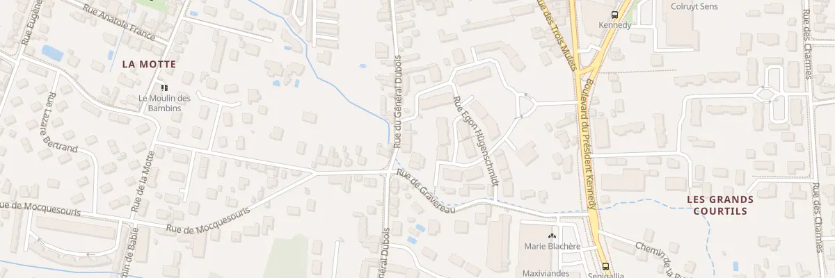 Plan du 85 Rue General Dubois à Sens