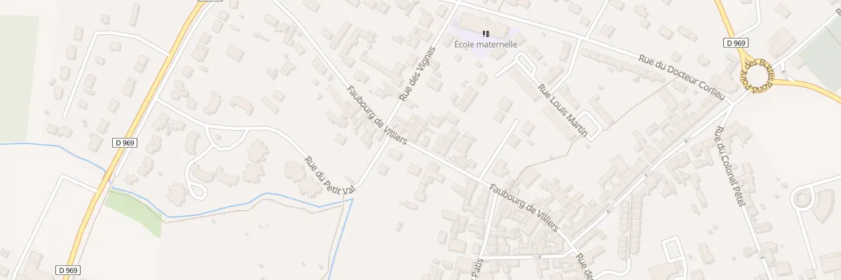 Plan du 20 Fg de Villiers à Charly-sur-Marne