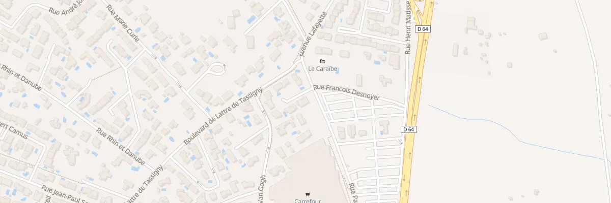 Plan du 2 Imp Eugène Delacroix à Sérignan