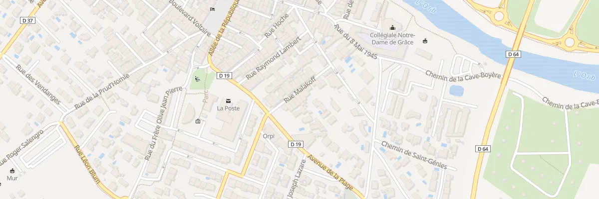 Plan du 10 Rue Malakoff à Sérignan