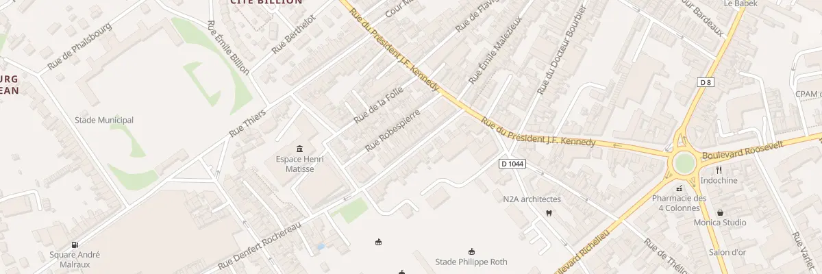 Plan du 18 Rue Denfert Rochereau à Saint-Quentin