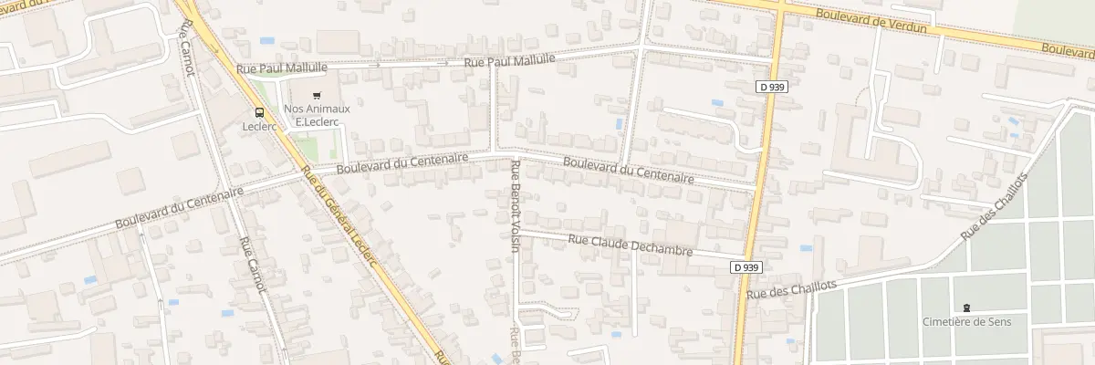 Plan du 66 Bd du Centenaire à Sens