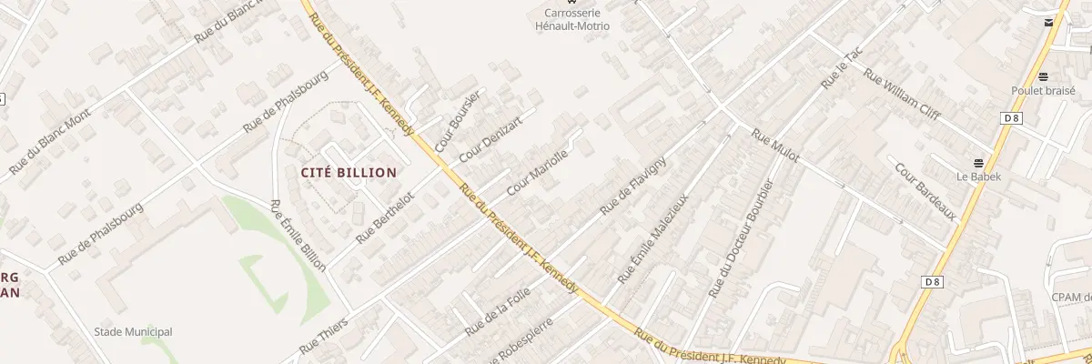 Plan du 76S Rue du President J F Kennedy à Saint-Quentin