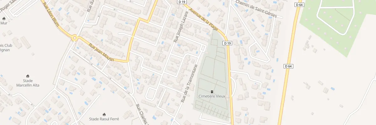 Plan du 24 Rue Léon Baylet à Sérignan