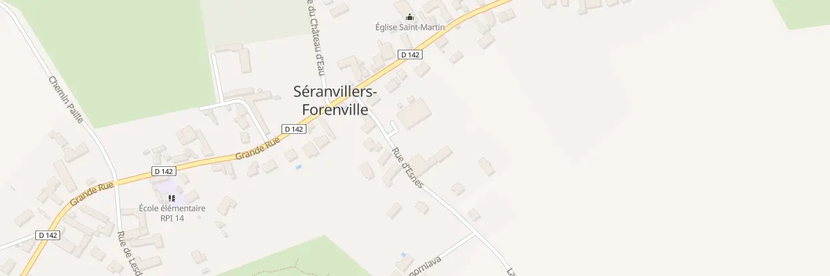 Plan du 1 Rue d’Esnes à Séranvillers-Forenville