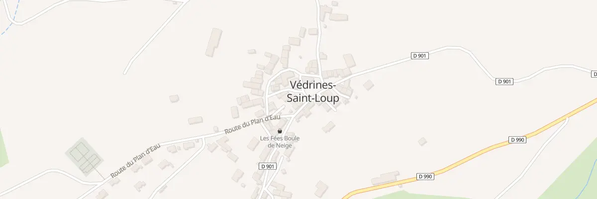 Plan du 2 Pl de l’Eglise à Védrines-Saint-Loup
