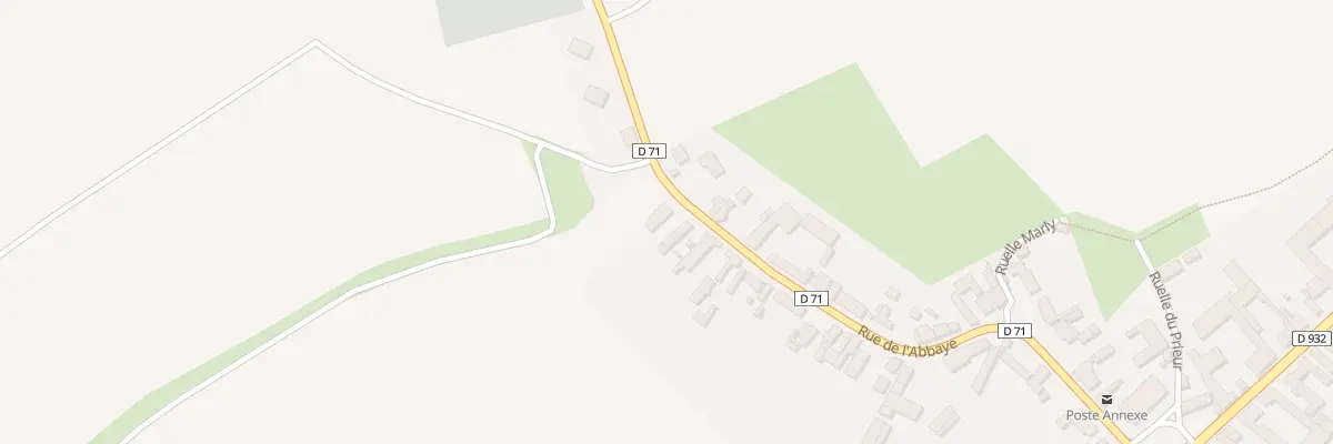 Plan du 34 Rue de l’Abbaye à Estrées