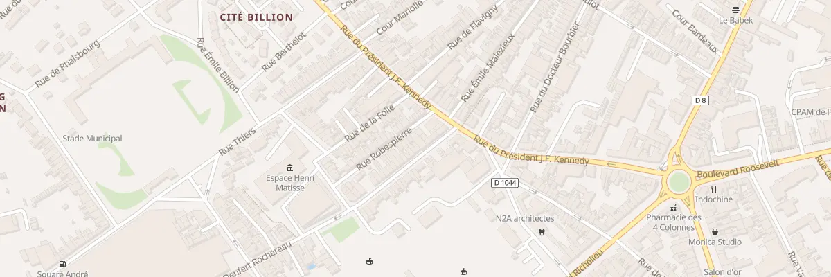 Plan du 5 Rue Robespierre à Saint-Quentin