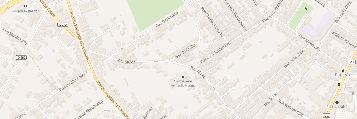 Plan du 88 Rue Mulot à Saint-Quentin