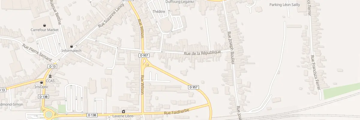 Plan du 48 Rue de la République à Somain