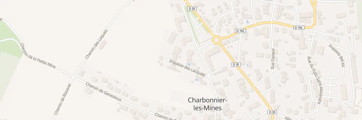 Plan du 2 Imp des Lacquais à Charbonnier-les-Mines