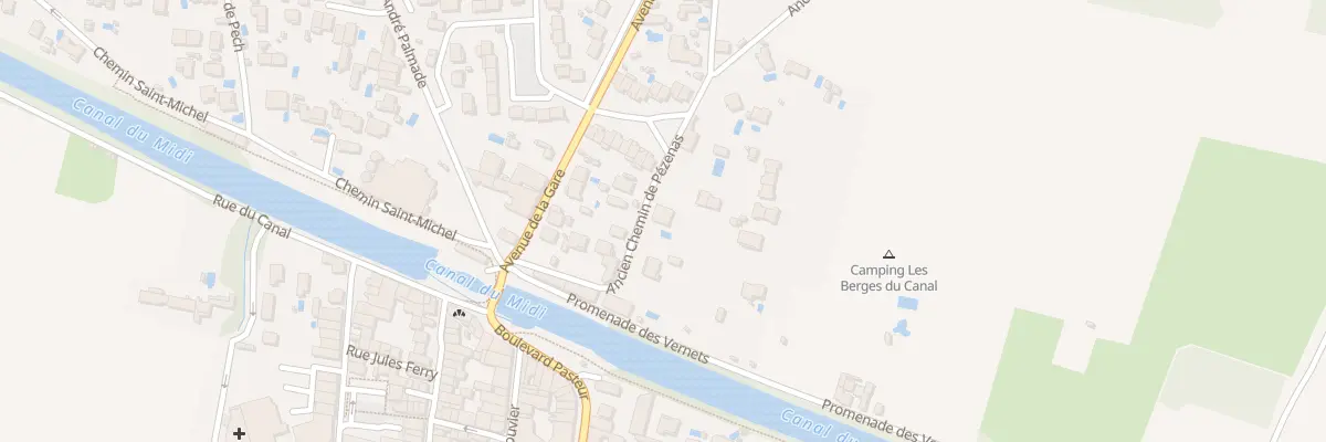 Plan du 8 Ancien Chemin de Pézenas à Villeneuve-lès-Béziers