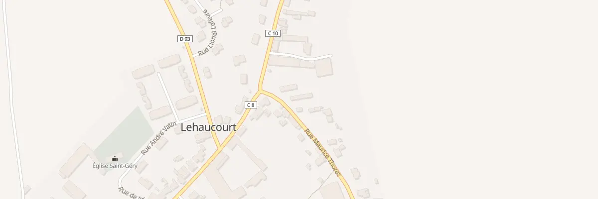 Plan du 3 Rue Maurice Thorez à Lehaucourt