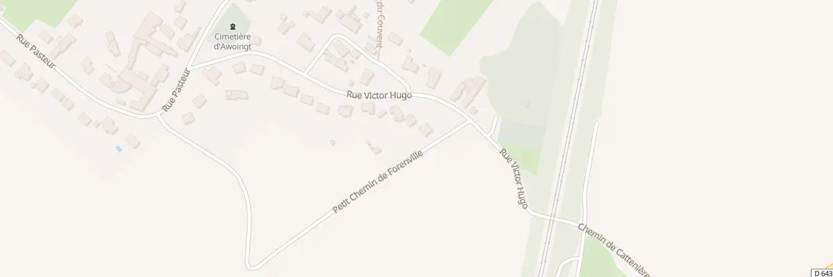 Plan du 8 Rue Victor Hugo à Awoingt