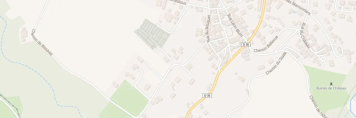 Plan du 4 Che de Rissavet à Charbonnier-les-Mines