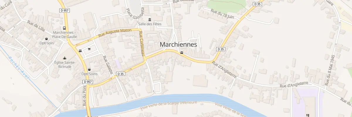 Plan du 22 Rue Pasteur à Marchiennes