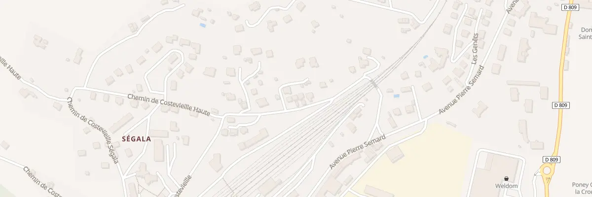 Plan du 14 Che de Costevieille à Marvejols