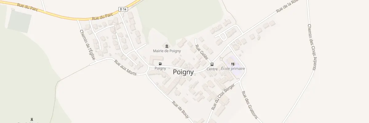 Plan du 10 Rue de la Mairie à Poigny