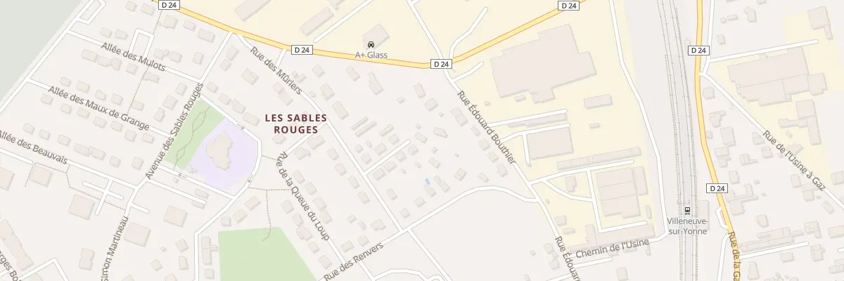 Plan du 43B Rue Edouard Bouthier à Villeneuve-sur-Yonne