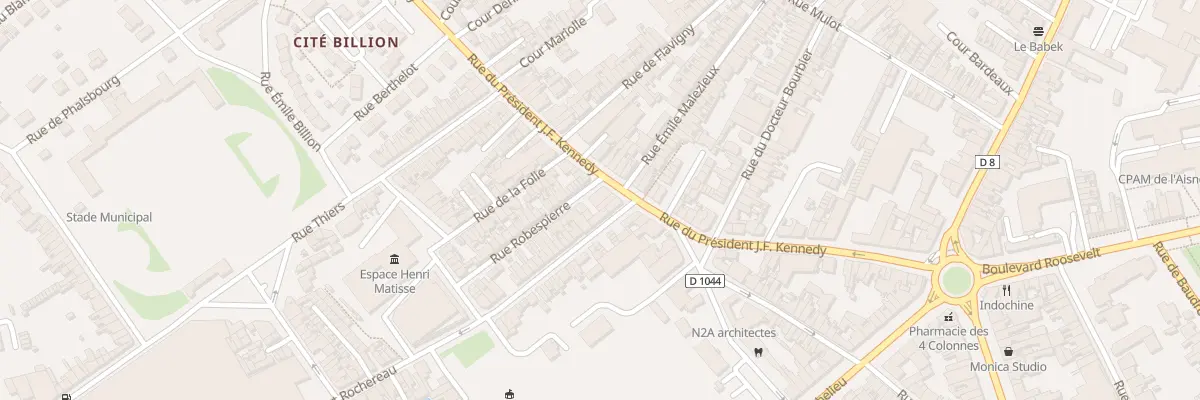 Plan du 51 Rue du President J F Kennedy à Saint-Quentin