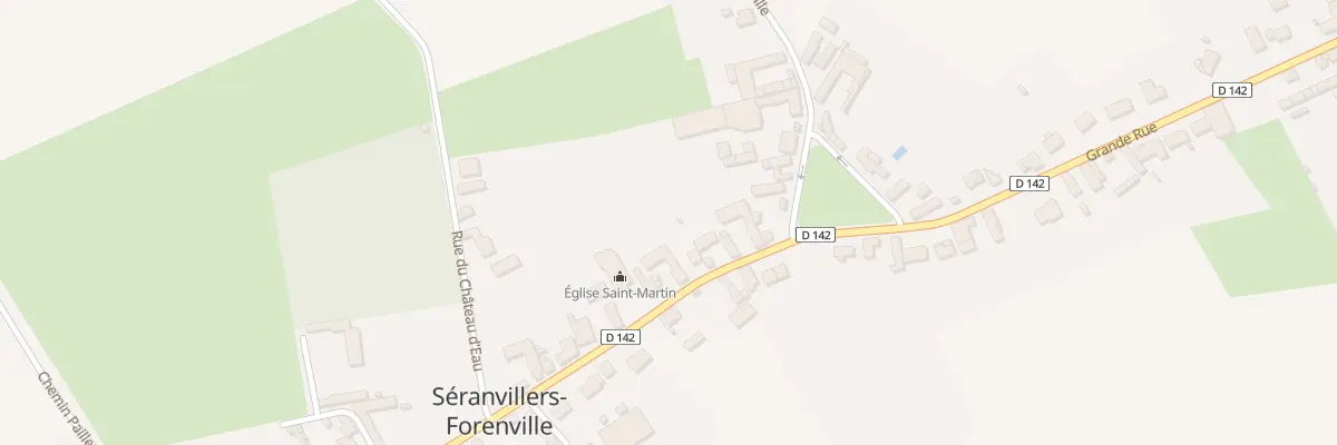 Plan du 28 Gr Gd Rue à Séranvillers-Forenville