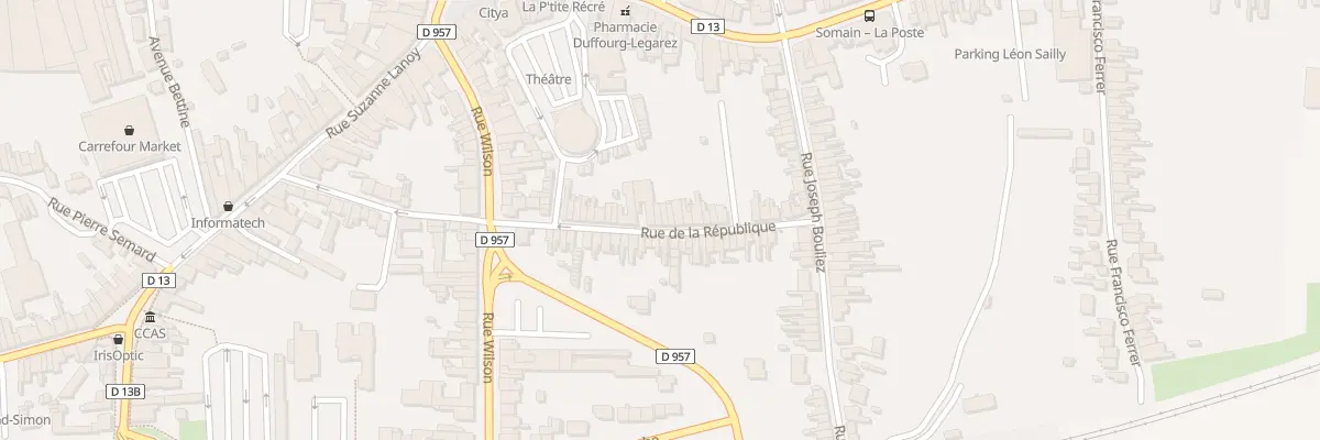 Plan du 49 Rue de la République à Somain